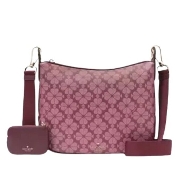 Kate Spade New York Signature Spade Flower Pvc Large Crossbody - Picture 2 of 6